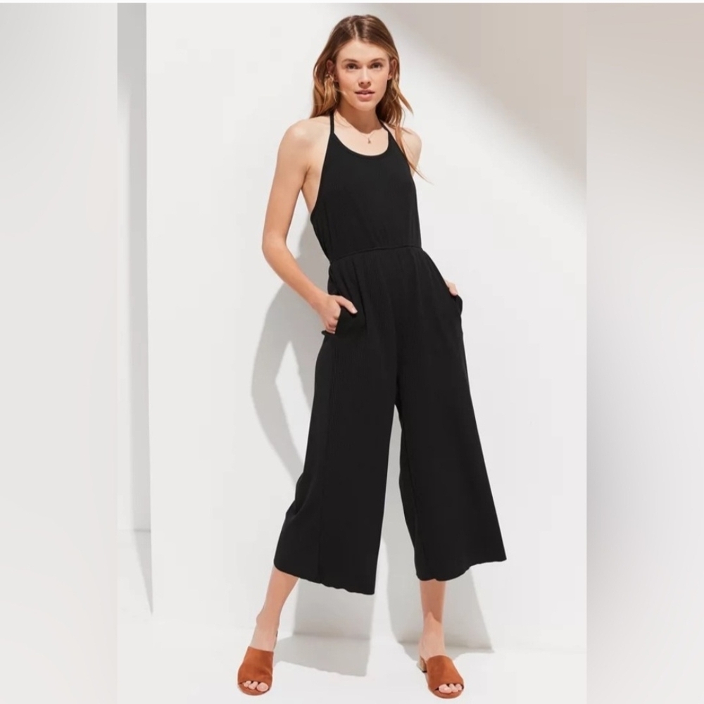 Urban Outfitters Black Sleeveless Jumpsuit